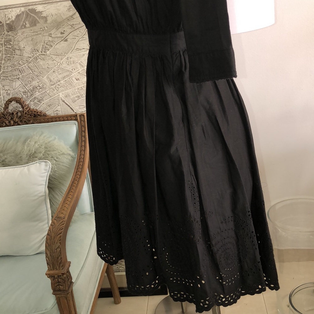 All Saints co ltd Soitakfields embroidered black dress size 6 - Picture 4 of 8